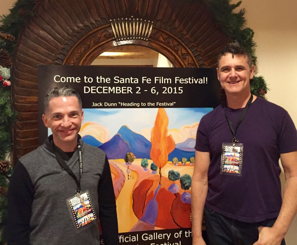  Zen & the Art of Dying director Broderick Fox and executive producer Lee Biolos at the Santa Fe Film Festival. 